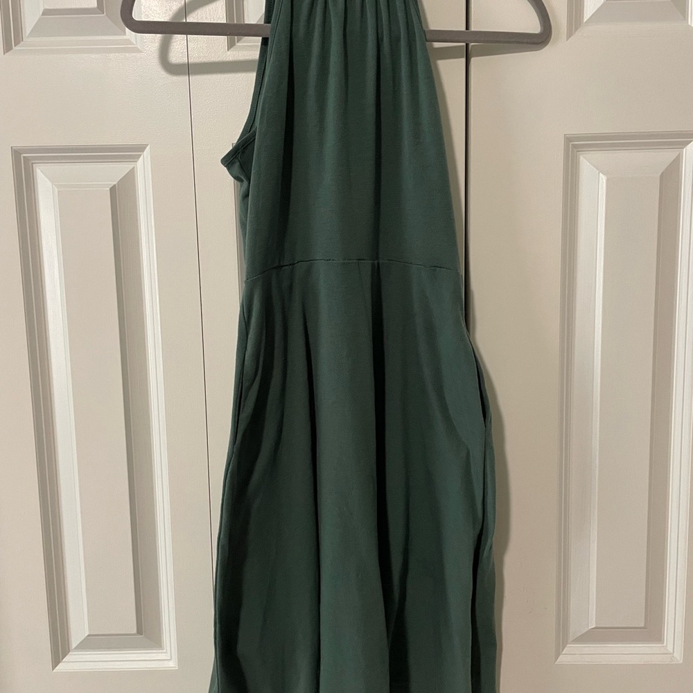Green Halter Top Mini Dress